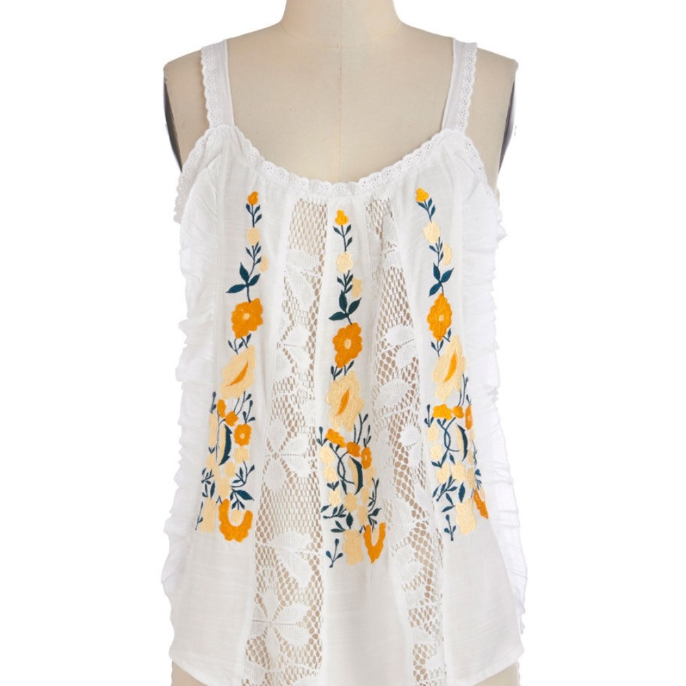 Southwest Sunset Tank in White in L
